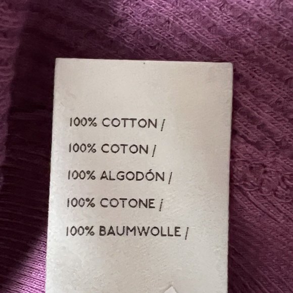 NWT $78 Free People Small & Medium Santa Clara Thermal Top Mulberry Off Shoulder - Picture 8 of 10